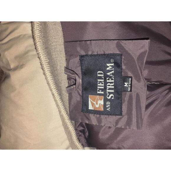 Vintage Field and Stream Women's Beige Long Puffer Coat with Hood - Picture 9 of 11